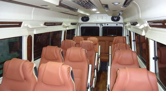 10 Seater Tempo Traveller on Rent